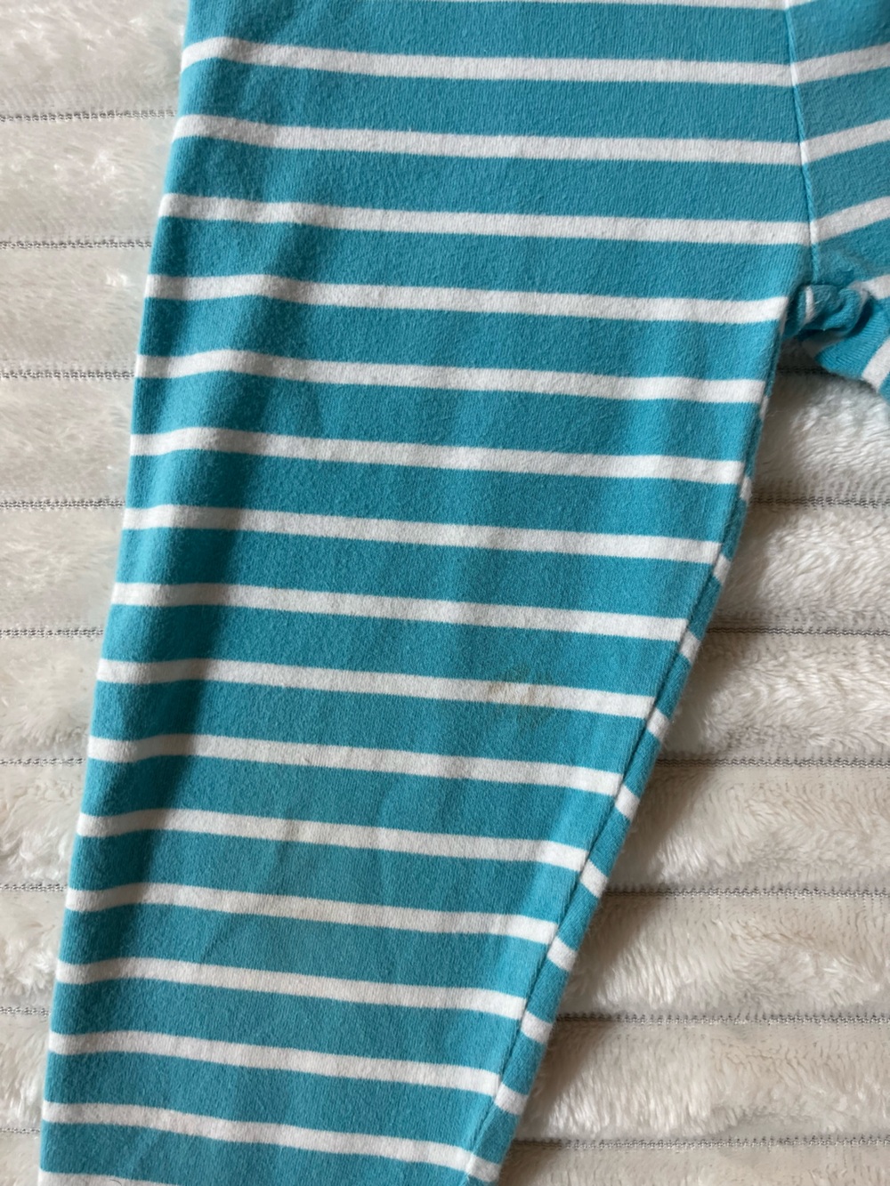 Mini Boden Kids Blue Striped One-Piece Leggings with Puffin Appliqués - Picture 4 of 4